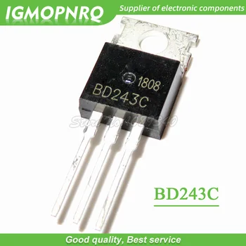100KS BD243C TO220 BD243 100V 6A DO 220 Bipolárne Tranzistory NPN Všeobecné Účely nový, originálny
