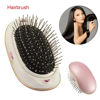 Nové Prenosné Elektrické Iónové Hairbrush Vytiahnuť Mini Malé Vlasy Magic Beauty Kefa, Hrebeň Masáž Domov Cestovať Pomocou HJL2018