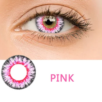2 ks/pár Hepburn Fialové Farebné Kontaktné Šošovky Farba Očí Objektív Farba Očí Kontakty Kozmetické kontaktné šošovky Super Natural
