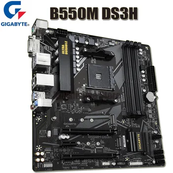 Pätica AM4 Gigabyte B550M DS3H základná Doska AMD B550 DDR4 128GB PCI-E 4.0 M. 2 Plochu B550 Placa-Mae AM4 kompatibilný s HDMI Nové