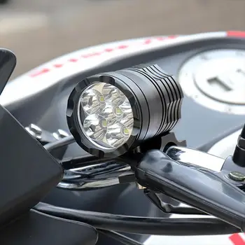 2/1Pcs Motocykel Svetla Svetlometov 6000k-Biele 6 LED Pracovné Bodové Svetlo Motocyklové Hmlové Svietidlo 9000LM LED Skútre Pozornosti