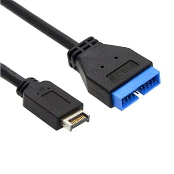 USB Predlžovací Kábel USB 3.1 20kolíkový Samica na USB 3.0, 20 Pin Male Predlžovací Kábel Doske Doske Kábel Extender