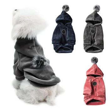Pes Zimné Oblečenie Pre Psa Hoodies Kabát Pre Malý Pes Jeseň Kabát, Bundu Pre Yorkie Čivava Šteňa Teplý 2-Legged Oblečenie