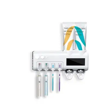 1PC Multifunkčné Kefka Sterilizátor Ultrafialové Kefka Sterilizátor Automatické zubná pasta Dávkovač Kúpeľňových Doplnkov