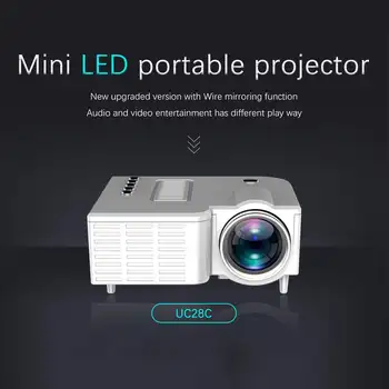 Prenosné LED Mini Projektor Video Beamer pre Domáce Kino 500 Lúmenov Podpora HD Displej 4k projektor 4K led projektor 1920x1080