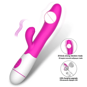 Nabíjateľná G-spot Vibrátor Nepremokavé sexuálnu hračku, Vibrátor Ženská Masturbácia rabbit vibrátor Dospelých Sex produkt Vibrátor Pre Ženy