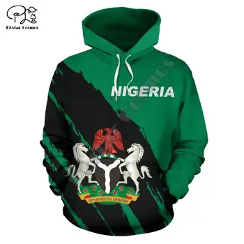 Muži Nigéria vlajka 3d tlač s kapucňou, s dlhým rukávom, Mikiny bunda ženy unisex pulóver tepláková súprava s kapucňou hoody jeseň outwear