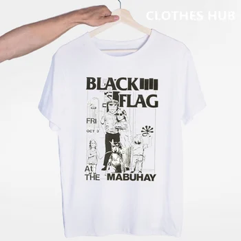 Black Flag T-shirt Lete O-Krku Krátky Rukáv Punk Rocková Kapela Henry Rollins veľké bary Tričko