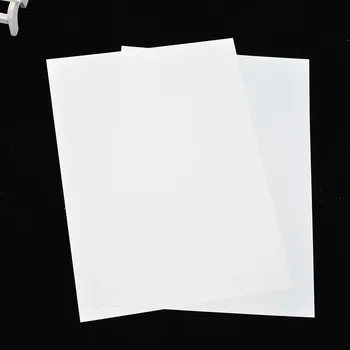 10Sheets Shrinky Dinks Tvorivé Pack Matné pobrežník bojovný Transparentné/pevné biela farba shrinky film