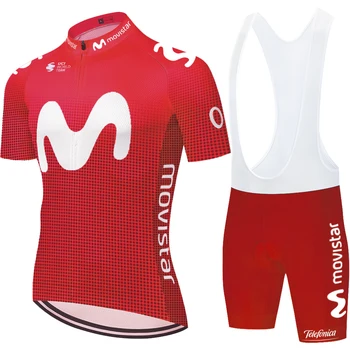 2020 nové Movistar cyklistika dres vyhovovali mužov cyklistické oblečenie mužov Summe Jersey vyhovovali Bicykli abbigliamento ciclismo estivo 2020