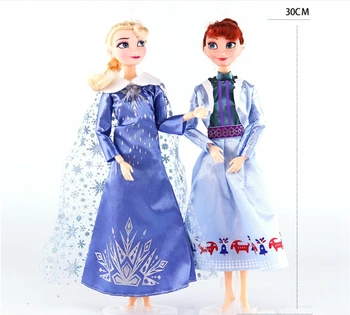 Disney originálne bábiky 30 cm Mrazené Elsa Anna bábika Snehová Kráľovná hnuteľného bábika Olaf-u detí dievča hračka darček k narodeninám