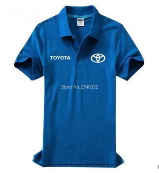Auto 4S obchode Toyota POLO tričko-krátke rukávy trakmi, pracovné odevy