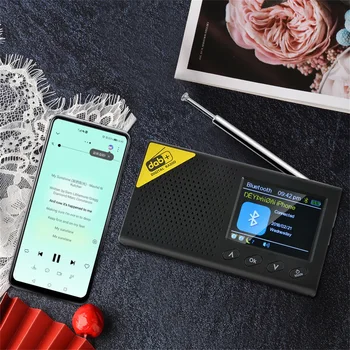 Rádio 2021 Nové Prenosné Bluetooth Digitálne Rádio Prehrávač Hudby DAB/DAB+ A FM Prijímač Nabíjateľná Ľahký Domov Mini Rádio
