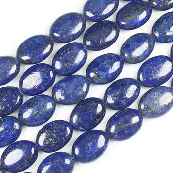 Doprava zadarmo , Lapis Lazuli Oválny tvar 10-35mm Korálky 15inch, Pre DIY Náhrdelník Bracelat Šperky Robiť !
