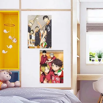 Volejbal Chlapec Anime Plagát Plátno Na Maľovanie Haikyuu Japonskom Štýle Kreslených Plagát Na Stenu Umenie Fotografie Pre Obývacia Izba Dekor Cuadro
