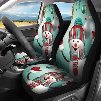 7PCS Vianočné Tlač Univerzálny Auto 3D prestieranie Celý Set autosedačky Nastavenie Chránič Auto sedáky Úplné Pokrytie Auto Styling
