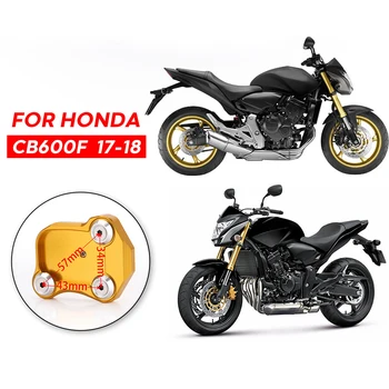 Moto Strane Stánku Zvýšiť Motocykel Bočné Hliníkové CNC Rozšírenie Black Pre Honda CB600F CB650F Podporu Nohy Pad Base Moto Stojan 4