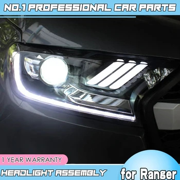 Auto príslušenstvo pre Ford Ranger 2016 2017 2018 led reflektor svetlomet s dvojitým objektívom a plug-and-play design H7 alebo D2H Bubl