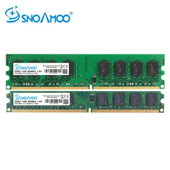 SNOAMOO Desktop PC Ram DDR2, 1G/2GB 667MHz PC2-5300s 800MHz PC2-6400S DIMM Non-ECC 240-Pin 1.8 Pre Intel Pamäť Počítača