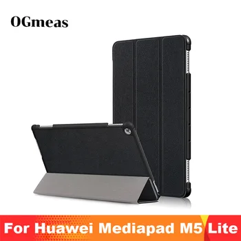 Pre Huawei MediaPad M5 Lite Prípade 10 BAH2-W19/L09/W09 Ultra Slim Pu Kožené Smart Stand Kryt pre Media Pad M5 Lite 10.1