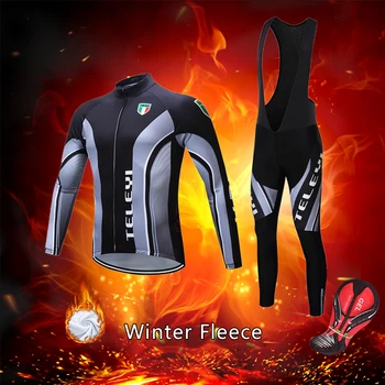 Teplé Zimné Cyklistické Oblečenie Mužov 2021 Thermal Fleece, Požičovňa Skinsuit Muž Cestnej Bike Jersey Nastaviť Šport Šaty MTB Jednotné, Blúzky