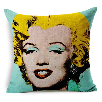 Pop Art Marilyn Monroe Vytlačené Vankúš Vintage Domov Dekoratívne Gauč Kávy Auto Stoličky Hodiť Vankúš Almofada Cojines
