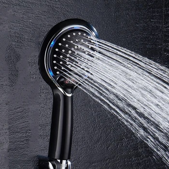 Úspora vody Vysoký Tlak Rukou Podržte Sprcha Hlavu Chrome ABS led Sprchové 8 štýl pre voľby Kúpeľňových Doplnkov