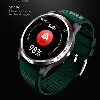 EKG PPG HRV Fitness Tracker Smartwatch Krvný Tlak Kyslíka Monitorovanie Srdcovej frekvencie Vodotesný IP67 Smart Kapela Sledovať Muži Ženy