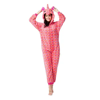 Cosplay Nastaviť Kigurumi Ženy, Deti, Muži Dospelých Pyžamo unicornio Steh Totoro Onesies Zimné Jumpsuit Halloween Kostýmy Sleepwear