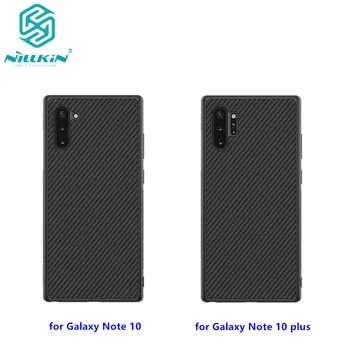 Pre Samsung Galaxy Note 10 Prípade NILLKIN Kvalitné Syntetické Uhlíkových Vlákien PP Plastu Pevný Zadný Kryt puzdro Pre Poznámka 10 plus