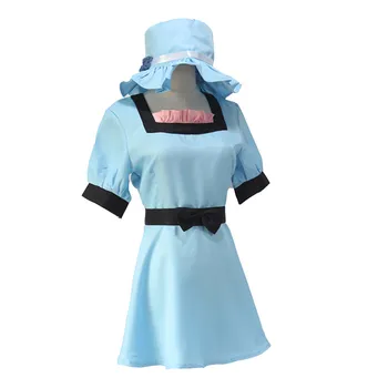 2019 Japonské Anime Steins Brány Shiina Mayuri Cosplay Kostým Modré Šaty s Klobúkom Strany Úlohu Hrať Šaty Halloween kostýmy