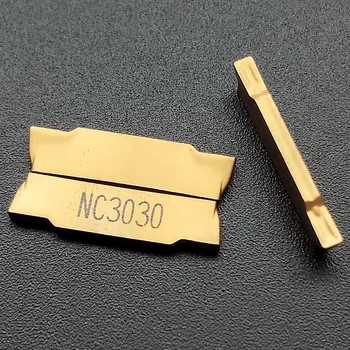 10pcs MGMN150-G NC3030 1,5 mm široký dvakrát hlavou na Rezanie Karbidu Vložiť zapichovanie a Sústruženie CNC sústružnícke nástroje Použité pre ocele železa