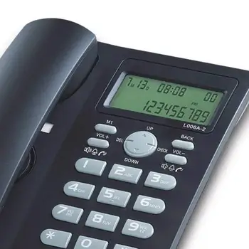 Šnúrový Telefón S ID Volajúceho, Displej,Hands-Free Pozemné Telefón,Office Telefón s hlasitý Odposluch,Čierne Domáce Telefóny