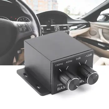 Car Audio Regulátor Zosilňovače Bass Subwoofer Stereo Ekvalizér Radič 4 RCA