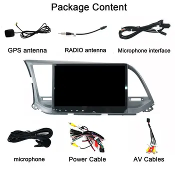 Carplay Na Hyundai Elantra 2016 2017 2018 2019 2020 Android Obrazovka Multimediálny Prehrávač GPS Jednotky Auto Audio Stereo Rádio Rekordér