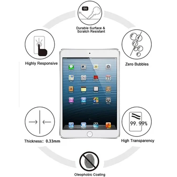 9H Tvrdeného Skla Pre iPad, 10.2 palcov 2019 2.5 D Úplné Pokrytie Screen Protector Pre iPad 7 7. Generácie Ochranné Sklo Film Stráže