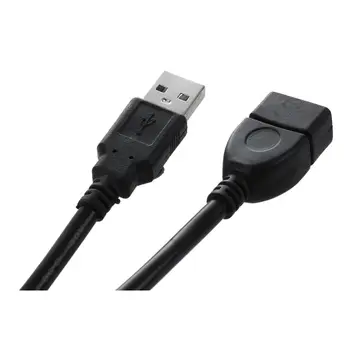 USB 2.0 A SAMEC A SAMICA Predlžovací Kábel Kábel Extender Pre PC, Notebook, Čierna 3M