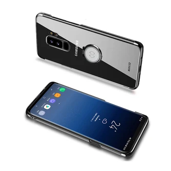 Na Predaj Samsung Galaxy S9 Prípade Xundd Priehľadného Pevného PC puzdro pre Galaxy S9 Plus Prípade Telefón s Magnetickým Kovový Krúžok Držiak