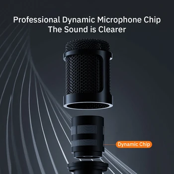 Bezdrôtový Bluetooth Kondenzovať Mikrofón Vstavaný DSP Zvuková Karta S Reproduktora Karaoke Audio Mic Magický Zvuk, zvukový efekt prepínanie