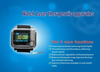 Nové CE Fyzioterapia zdravotnej starostlivosti 650nm laserové svetlo /zápästie Dióda low level laser therapy LLLT pre diabetes, hypertenzia liečba