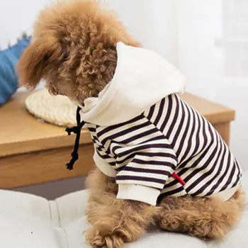 Miflame Rodine Malého Psa Hoodies Pre Psa Mikina Francúzsky Buldog Chihuahua Oblečenie Prúžok Oblečenie Pre Psy, Patchwork Pet Oblečenie