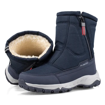 Muži topánky 2020 zimné topánky mužov snehu topánky nepremokavé non-slip hustú srsť zimné topánky pre -40 stupňov