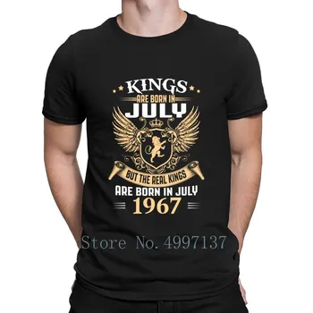 Kráľov Legendy Sa Narodil V Júli 1967 Narodeniny T Shirt Novosti Komický Posádky Krku Osobné Krátky Rukáv Jar Kawaii Nosenie Tričko