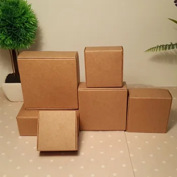 13 veľkostiach, Malá Čierna Kartón darčekovej krabičke,biely Balík, papier, papierové krabici kraft papier ručne vyrábané mydlo balenie plavidlá box skladací