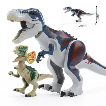 2 ks Jurský Dinosaura Živočíšneho Sveta Spinosaurus Baryonyx DIY model Stavebné kamene, Tehly, Hračky, Darčeky