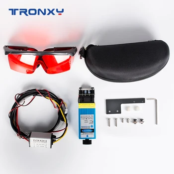 TRONXY PWM TTL CNC 405nm Modrého Lasera Rytec Modul DIY Sady Magnetické Dizajn s Okuliare Test Dosiek pre X5SA Série 3D Tlačiarne