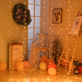 3x3m 300LEDs Cencúľ String Svetlá na Vianočné Rozprávky Svetlá garland Vonkajšie Domov Na Svadbu/Party/Záclony/Záhrada Dec Nový Rok