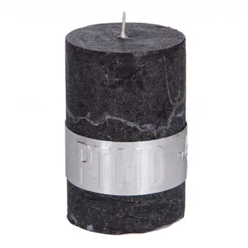 4X čierne uhlie rustikálnom štýle sviečka