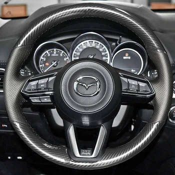 DIY Kože, ručne šité volant, kryt na Mazda 3 atenza onxeira CX5 CX8 CX4 CX3 Špeciálneho vozidla interiéru