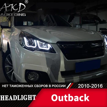 Čelová Lampa Pre automobily Subaru Legacy 2010-2016 Outback Svetlomety, Hmlové Svetlá Deň Beží Svetla DRL H7 LED Bi Xenónové Žiarovky Auto Príslušenstvo